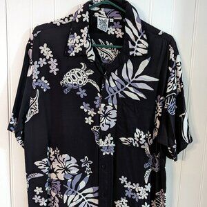 RARE Vintage CABALI Hawaiian Mens Short Sleeve 100% Rayon